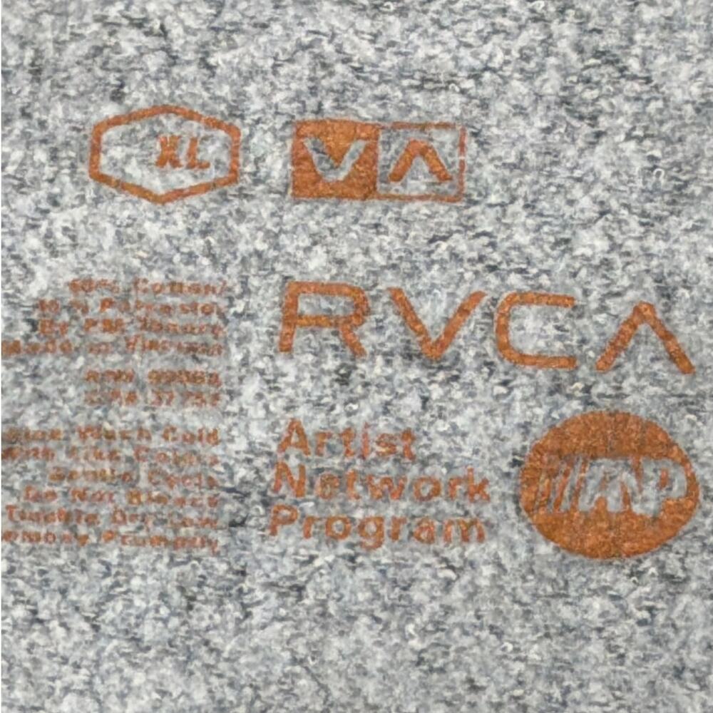 RVCA Big RVCA Pullover Hoodie Charcoal XL - Picture 8 of 9